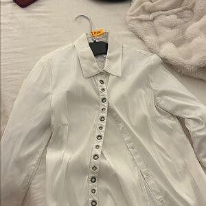 Bailey 44 White Collar Button Shirt